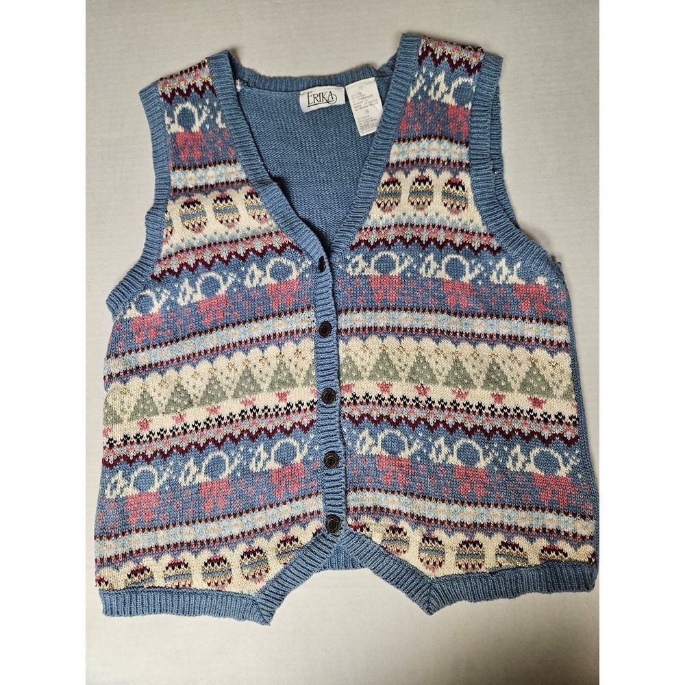 Erika‎ Medium Vintage Blue Cardigan